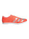 Distancestar Sport Shoes Spikes Signal Coral / Silver Metallic