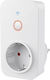 HAMA socket Μονή Εξωτερική Πρίζα Ρεύματος Wi-Fi Λευκή