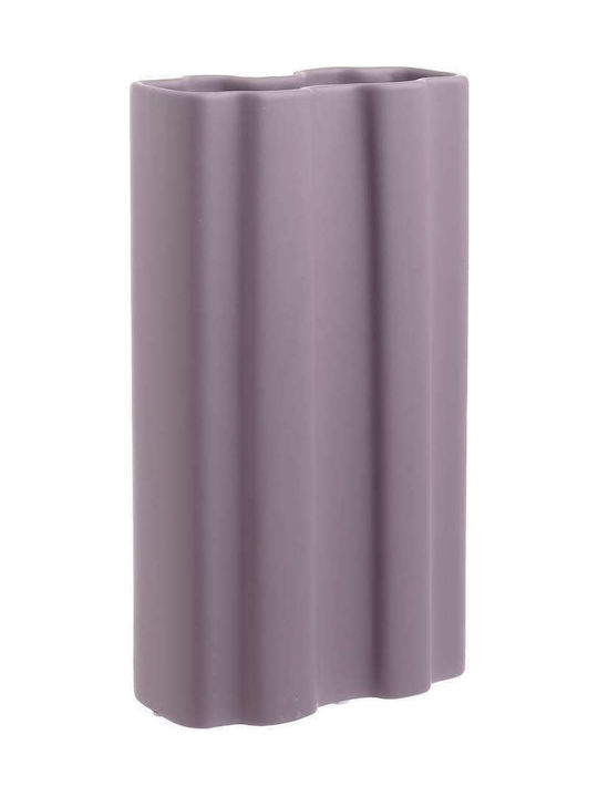 Inart Decorative Vase Purple 19x10x33cm