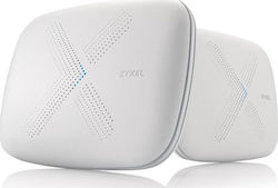 Zyxel Multy X WiFi-Mesh-Netzwerk Zugriffspunkt Wi‑Fi 5 Tri Band (2.4 & 5 & 5GHz) in Doppelter Bausatz