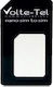 Volte-Tel Nano SIM to SIM Adaptor SIM Adapter σε Μαύρο χρώμα