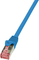 LogiLink CQ2016S S/FTP Cat.6 Ethernet Cable 0.25m Blue