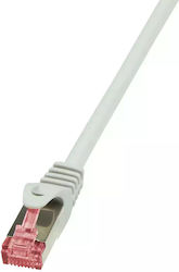 LogiLink CQ2012S S/FTP Кат.6 Мрежов Кабел Ethernet 0.25м Сив