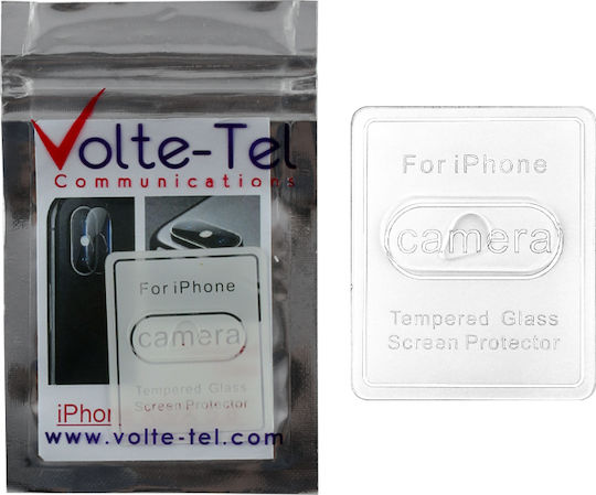 Volte-Tel 0.3mm Tempered Glass Camera Προστασία Κάμερας Tempered Glass Διάφανο για το iPhone XS