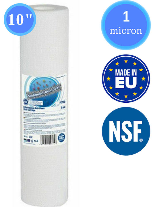 Aqua Filter Ersatz-Wasserfilter Zentrales Wasserfiltersystem aus Polypropylen 10" FCPS1 1 μm (Mikrometer)