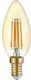 Optonica LED Bulb 4W 98mm for Socket E14 and Shape C35 Warm White 400lm