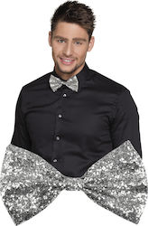 De carnaval Cravate Bow Ties Argintiu