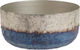 Inart Decorative Bowl Metal Blue 23x23x11cm