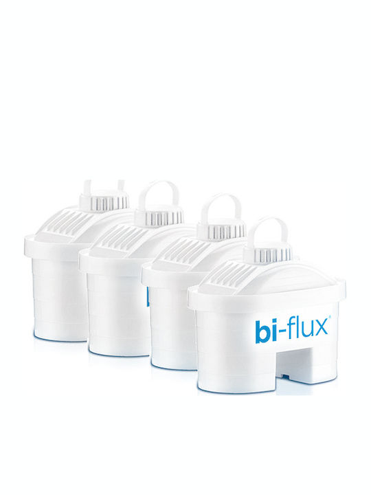 Laica Water Filter Replacement for Pitcher made of Activated Carbon Bi-Flux Universal 4pcs