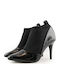 Marco Tozzi Leather Women's Ankle Boots with High Heel Black 2-24411-23-018