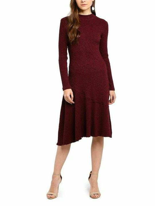 ANGEL EYE JULIE FLARE MIDI DRESS WOMEN ANGEL EYE ΜΠΟΡΝΤΩ (99GL021902)