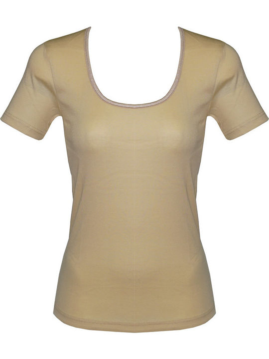 Helios Women's Short Sleeve T-Shirt Beige