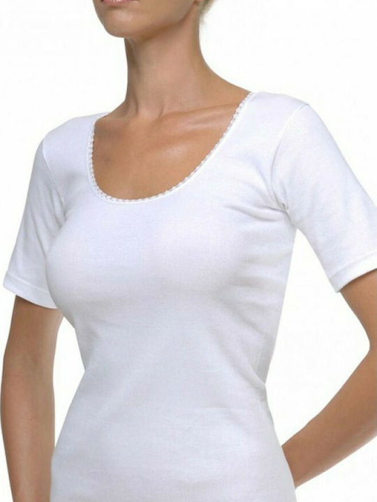 Women's Short Sleeve Cotton T-Shirt White