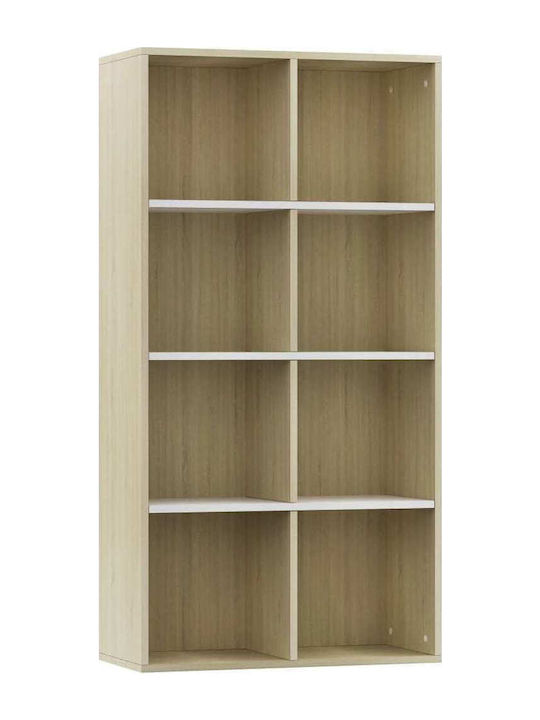 Bookcase Beige 66x30x130cm