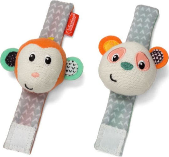 Infantino Set of Rattles / Bracelets Monkey-Panda