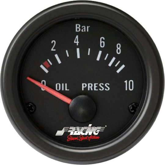 Simoni Racing Black Line Όργανο Πίεσης Λαδιού Αυτοκινήτου 58mm