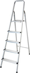 Vasomichaniki Ladder Aluminum with 4+1 Steps