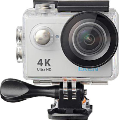 Eken H9R Action 4K Ultra HD Camera Waterpoof with Case Wi-Fi Connected with Display 2" Silver