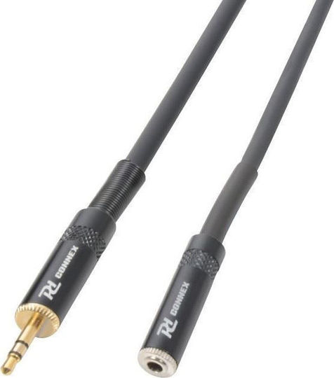 3,5mm Klinkenkabel mit 3,5mm Buchse Schwarz 1,5 m mit Vergoldeten Anschlüssen CALIN935