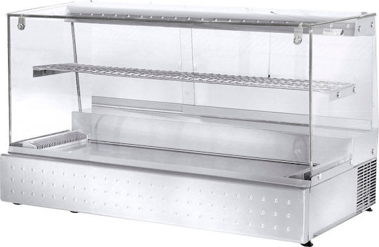 Niki Inox Охлаждаща Витрина Настолна с 2 Нива 110x68x68см