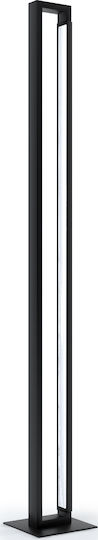 Viokef Tiffany LED Φωτιστικό Δαπέδου Υ161xΜ24εκ. με Θερμό Λευκό Φως 1880lm Μαύρο