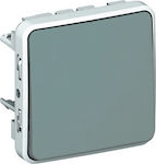 Legrand Plexo 0695 Recessed Electrical Lighting Wall Switch no Frame Basic Aller Retour Waterproof Gray