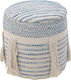 Bean Bag Stool Poof Light Blue 45x45x45cm