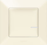 Legrand Valena Life 85 External Electrical Lighting Wall Switch with Frame Basic Illuminated Ivory 752285