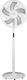 Sencor Pedestal Fan 48W with 40cm Diameter Remote Control White