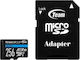 TeamGroup Elite microSDXC 256GB Clasa 10 U3 V30 A1 UHS-I cu adaptor