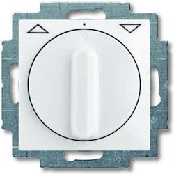 Abb Basic55 Recessed Rotary Wall Switch Rolling Shutters without Frame White