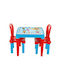 Kids Table and Chairs Set made of Plastic Blue