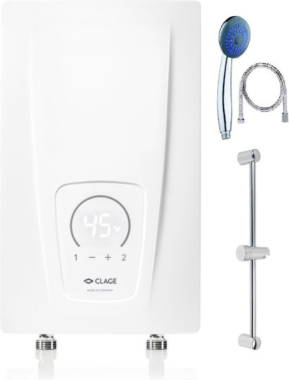 Clage CEX 6/9 Shower Wall Mounted Inverter Electric Single-Phase Instant Water Heater for Bathroom 8.8kW