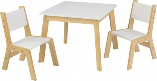 Kinder Tischset mit Stühlen aus Holz Weiß Kidkraft