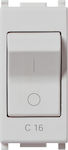 Vimar Plana Recessed Electrical Commands Wall Switch no Frame Basic Silver 14404.16.SL