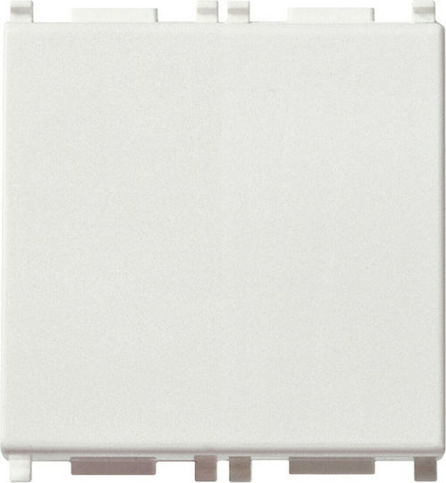 Vimar Plana Recessed Electrical Wall Switch Commands Single Without Frame White