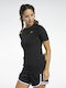 Reebok Workout Ready Supremium Damen Sportlich T-shirt Schnell trocknend Schwarz