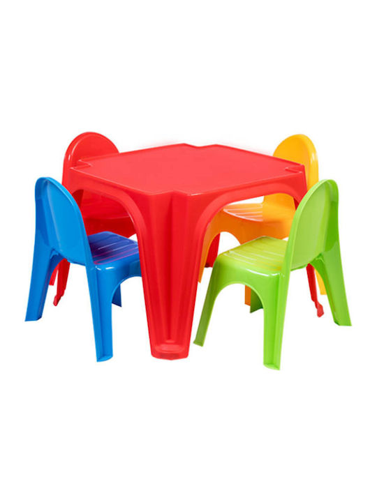 Σετ Παιδικό Τραπέζι με Καρέκλες από Πλαστικό