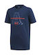 Adidas Kids' T-shirt Navy Blue