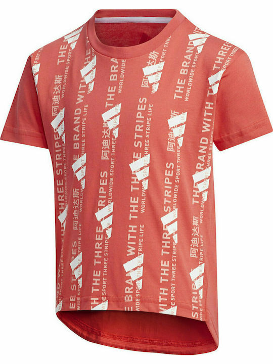 Kids' T-shirt Red Performance