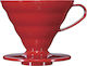 Hario V60 02 Coffee Dripper Πλαστικό Κόκκινο 13...