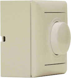 Wall Mounted Simple Front Dimmer Switch Rotary 1000W Beige