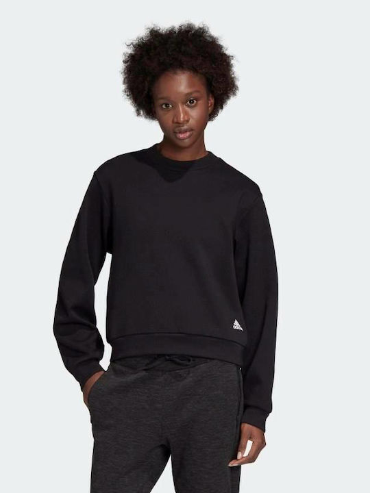 Adidas Pleated Women's Sweatshirt Black