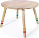 Indianimals Kids Table made of Wood Beige