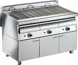 Vrettos Artemis 3 CK Grill LPG Wasser 31.5kW mit Basis & Abmessungen 121x69x92cm