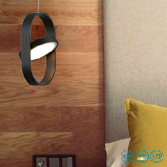 Viokef Rena LED Κρεμαστό Φωτιστικό Μαύρο 13x130εκ.
