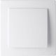 Geyer Nilson Recessed Electrical Lighting Wall Switch with Frame Basic White