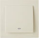 Geyer Nilson Recessed Electrical Rolling Shutters Wall Switch with Frame Basic Medium Aller Retour Beige