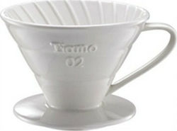 Tiamo V02 Coffee Dripper Ceramic White