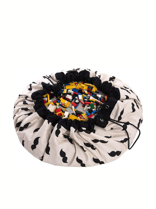 Play&go Children's Play Mat made of Fabric Moustache White 1pcs
